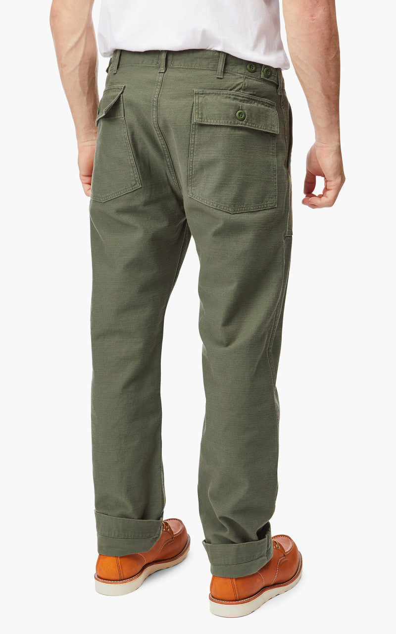 Tellason Fatigue Pant Straight Sateen Olive