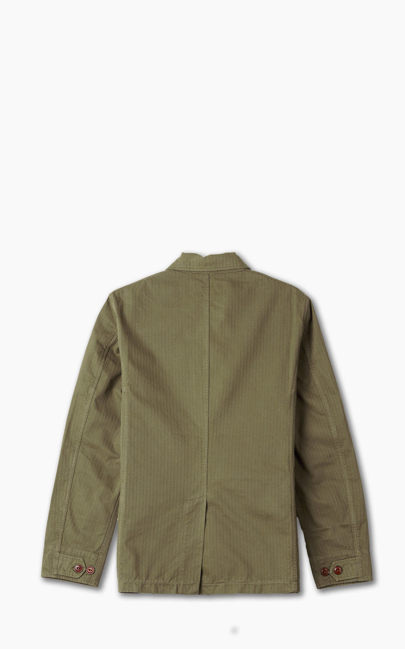 Tellason Explorer Jacket Herringbone Twill Olive