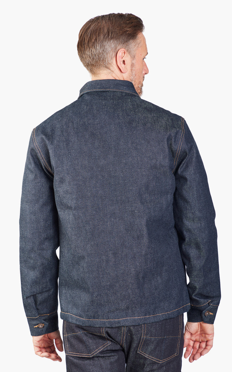 Tellason Coverall Jacket Blanket Lined Selvedge Denim Indigo 16.5oz