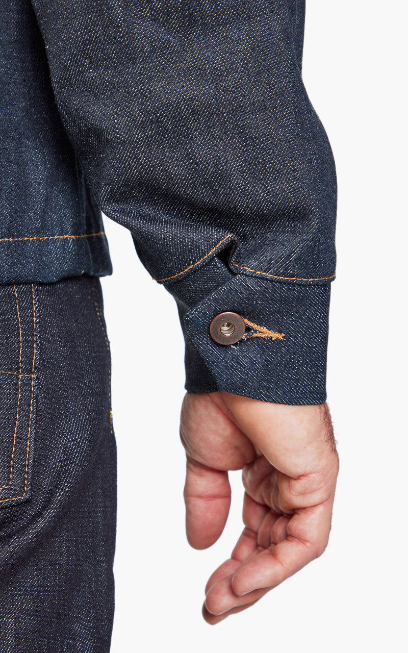 Tellason Coverall Jacket Blanket Lined Selvedge Denim Indigo 16.5oz