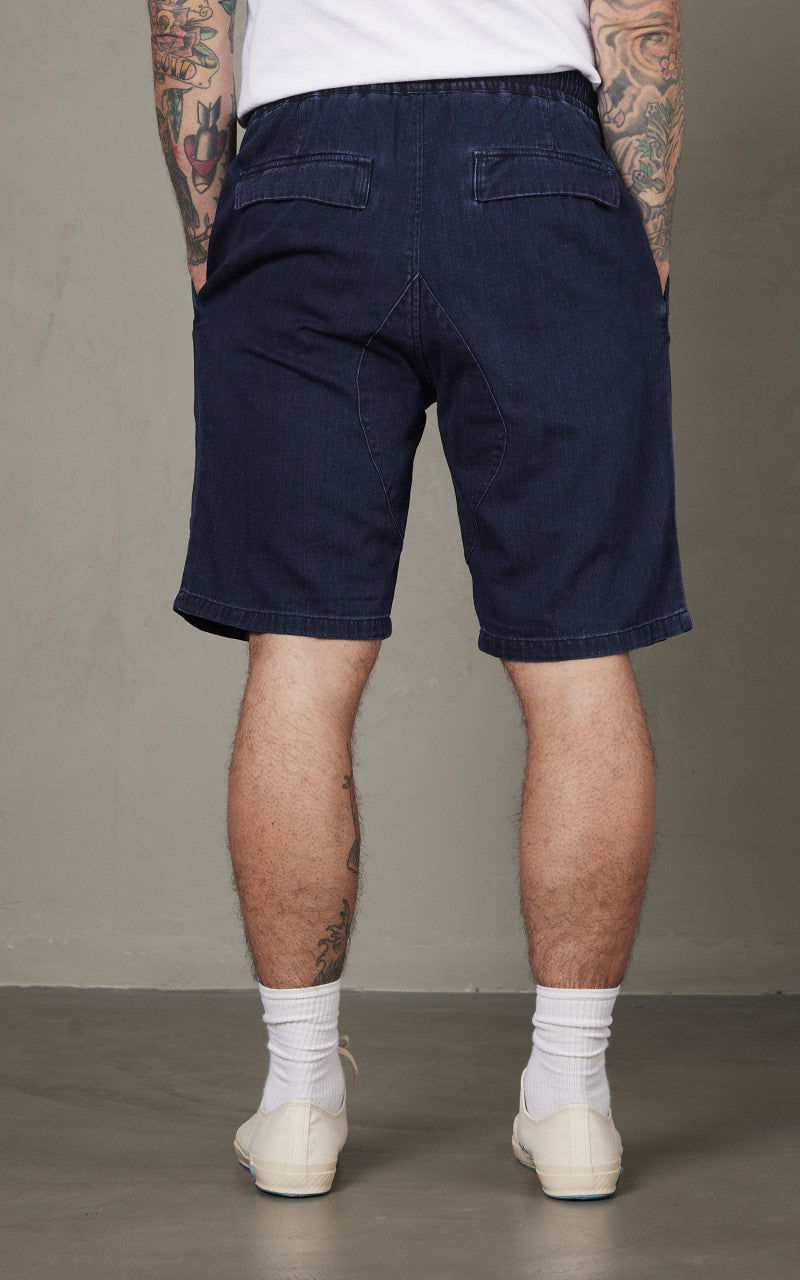 Tellason Easy Shorts Herringbone Dyed Indigo
