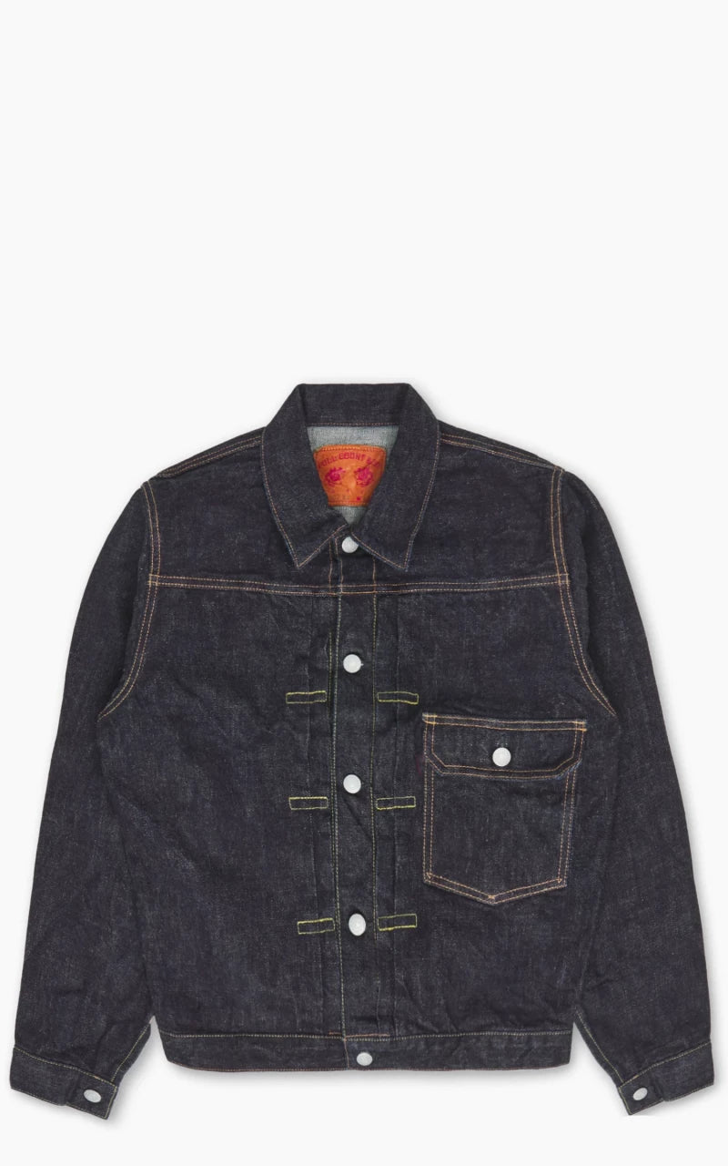 Fullcount 2107XXW Type 1 Selvedge Denim Jacket Heavy Ounce One Wash Indigo