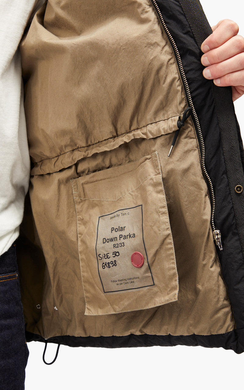 Ten C Polar Down Parka Black