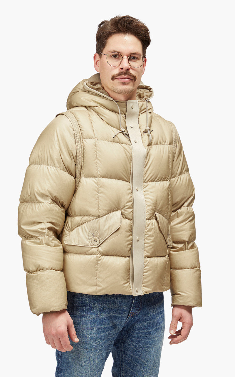 Ten C Hurricane Combo Down Anorak Chalk Shade