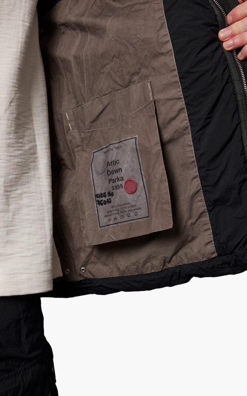 Ten C Artic Down Parka Black V2
