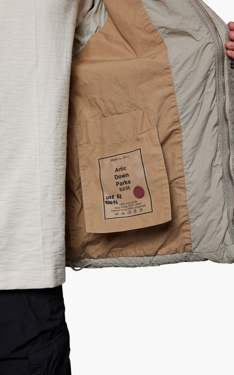 Ten C Artic Down Parka Gauze White V2