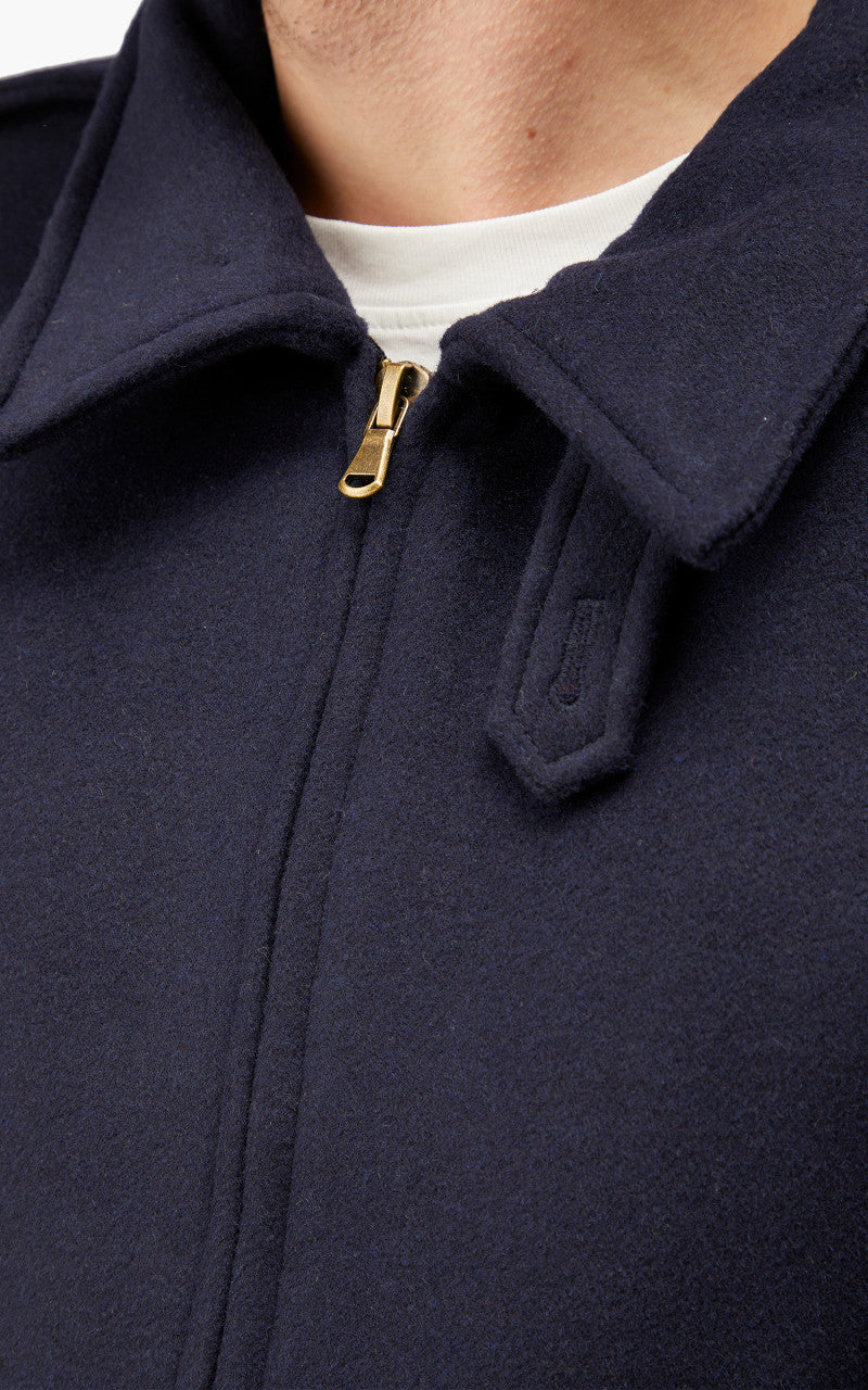 The Quartermaster A2 Flight Jacket Wool Navy