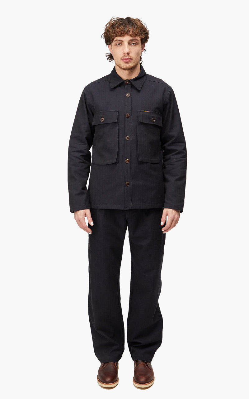 The Quartermaster Fatigue Jacket HBT Blue