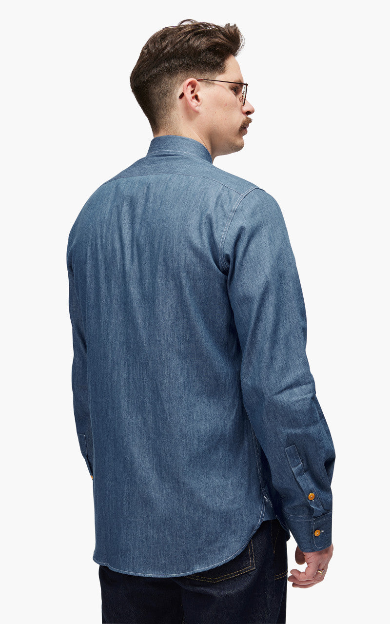 The Quartermaster Work Shirt Denim Wash Light Blue