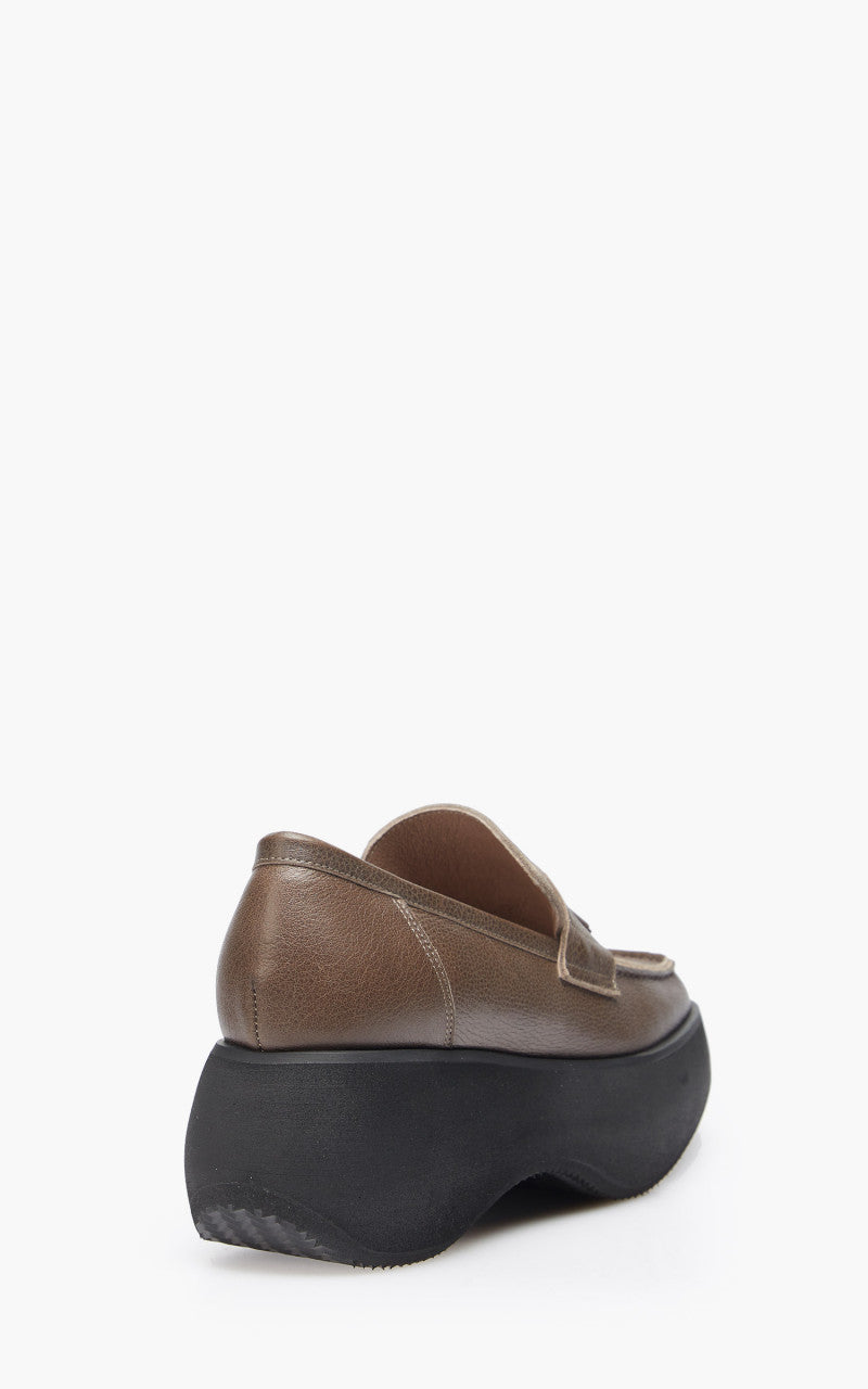 TheOpen Product Tassle Platform Loafer Brown