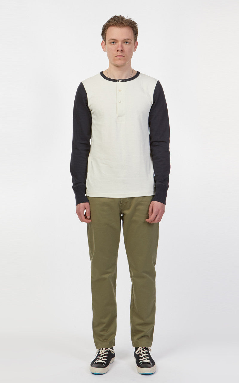 Merz b. Schwanen TR206B Button Facing 1/1 Oat/Charcoal