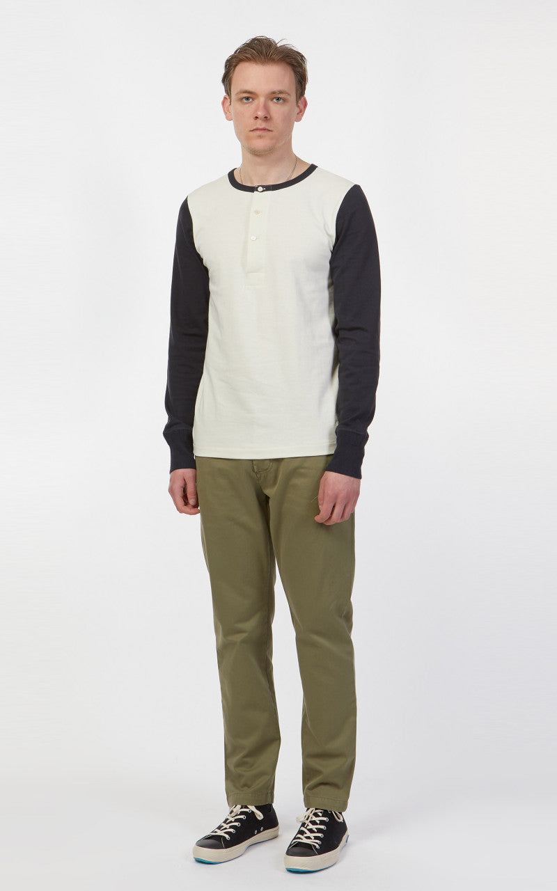 Merz b. Schwanen TR206B Button Facing 1/1 Oat/Charcoal