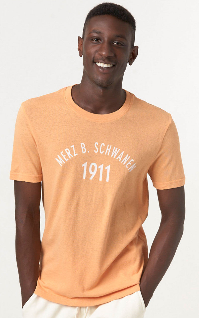 Merz b. Schwanen TRCT40 Crew Neck Print Tee Ginger