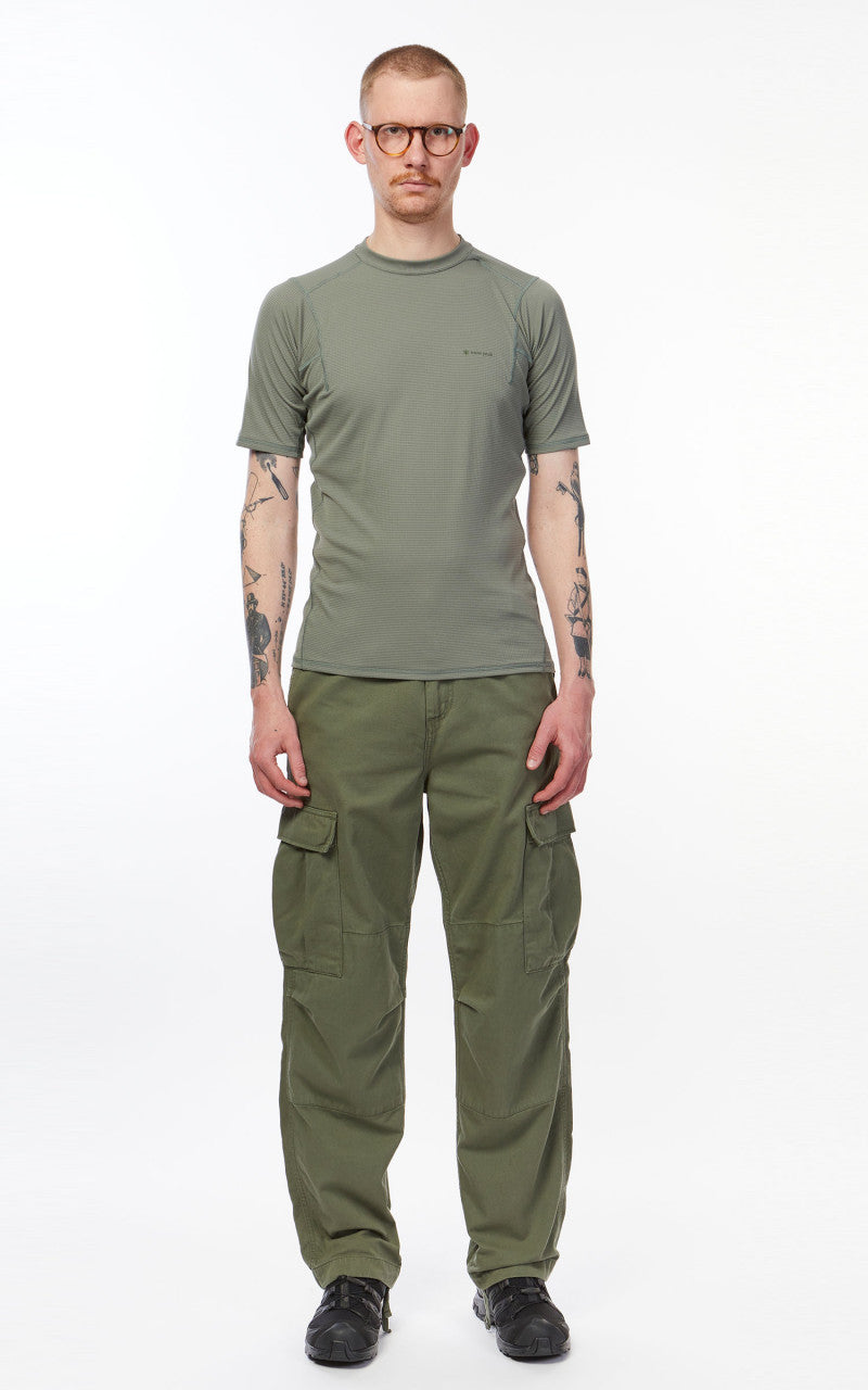 Snow Peak Pe Power Dry S/S Tee Greykhaki