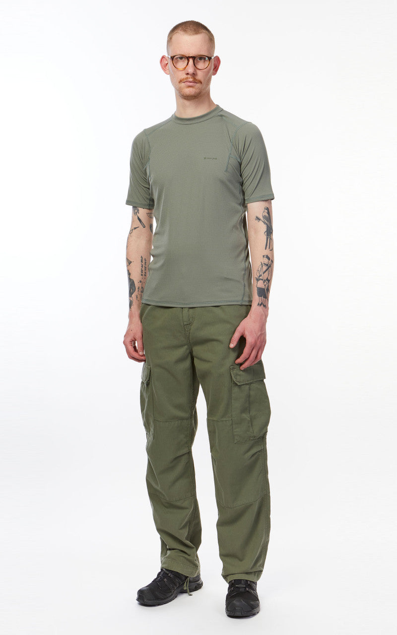 Snow Peak Pe Power Dry S/S Tee Greykhaki