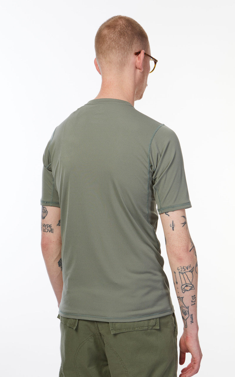 Snow Peak Pe Power Dry S/S Tee Greykhaki