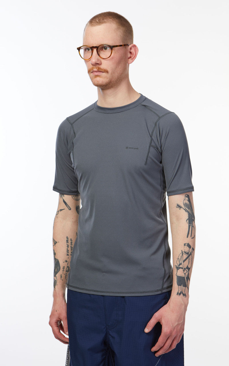 Snow Peak Pe Power Dry S/S Tee Grey