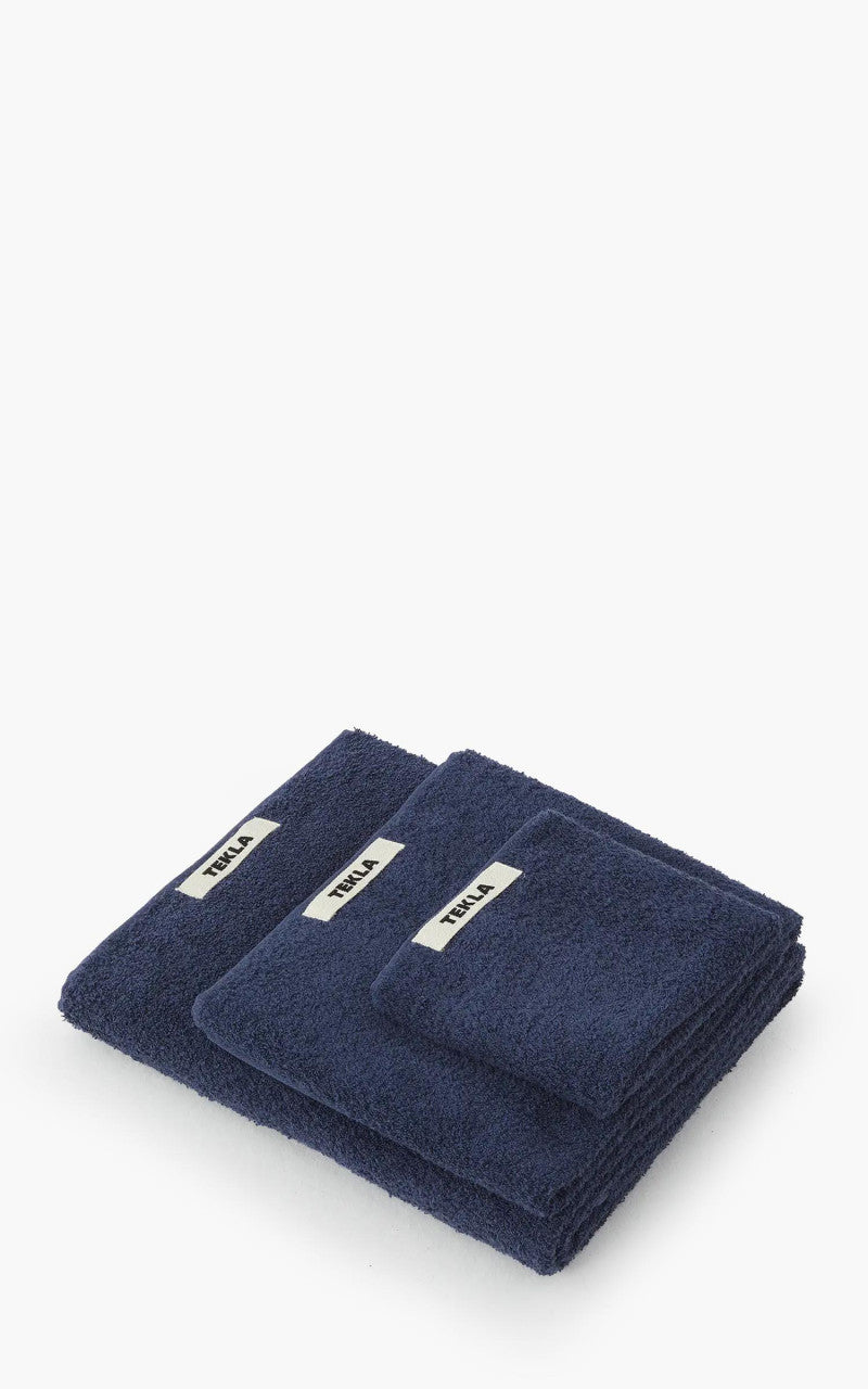 TEKLA Terry Towel Solid Navy