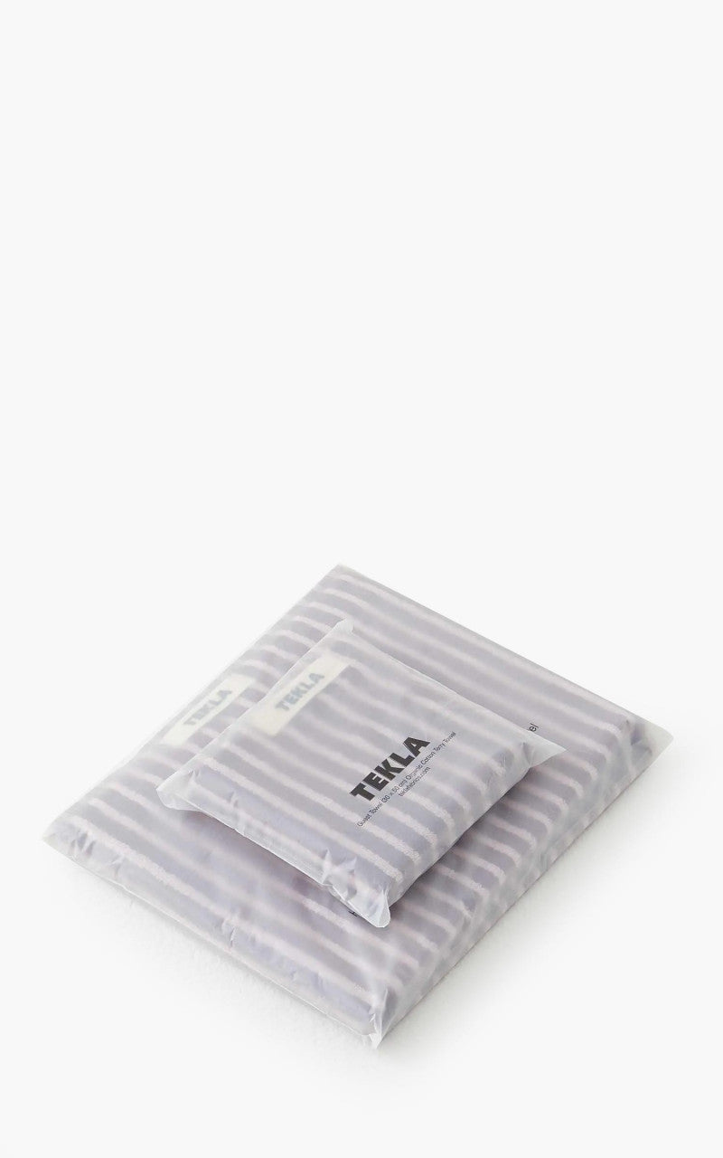 TEKLA Terry Towel Stripes Red/Rose Stripes