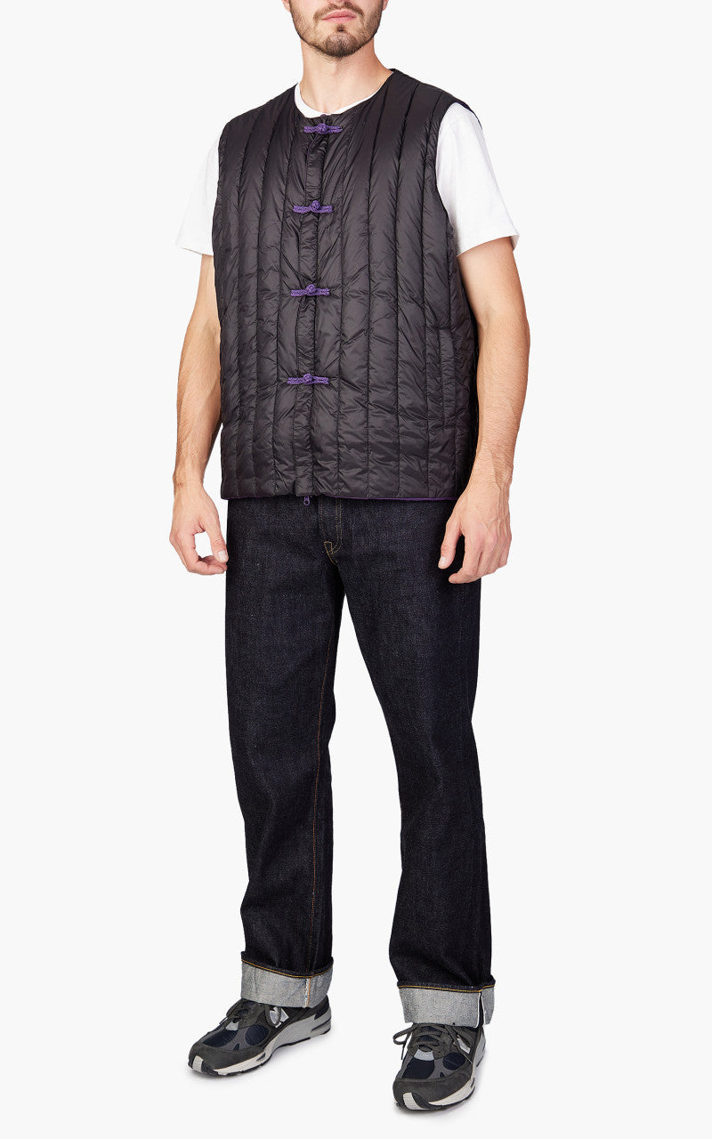 Taion x Beams Lights Reversible China Inner Vest Black/Purple