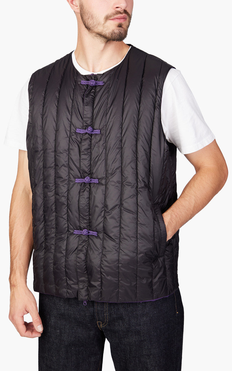 Taion x Beams Lights Reversible China Inner Vest Black/Purple