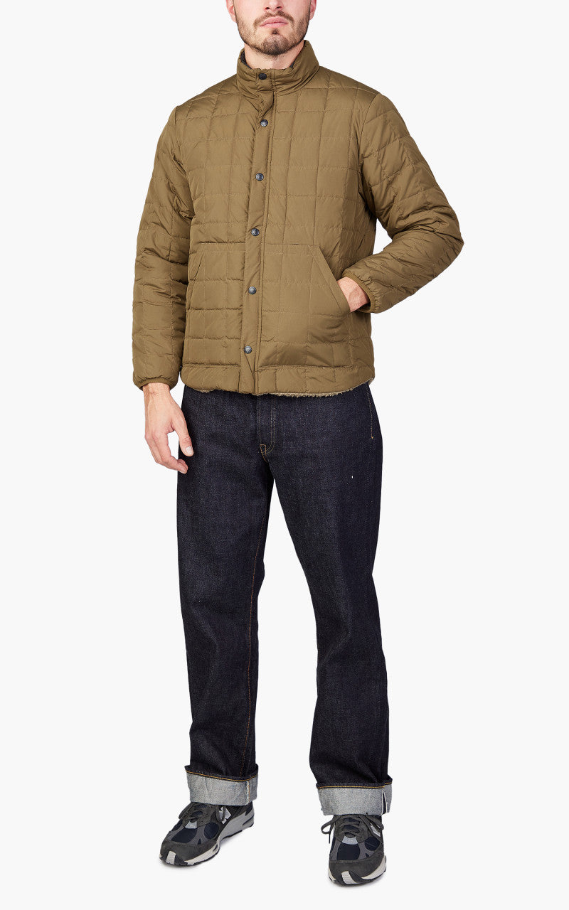 Taion Reversible Mountain Down Jacket Olive/Black Beige