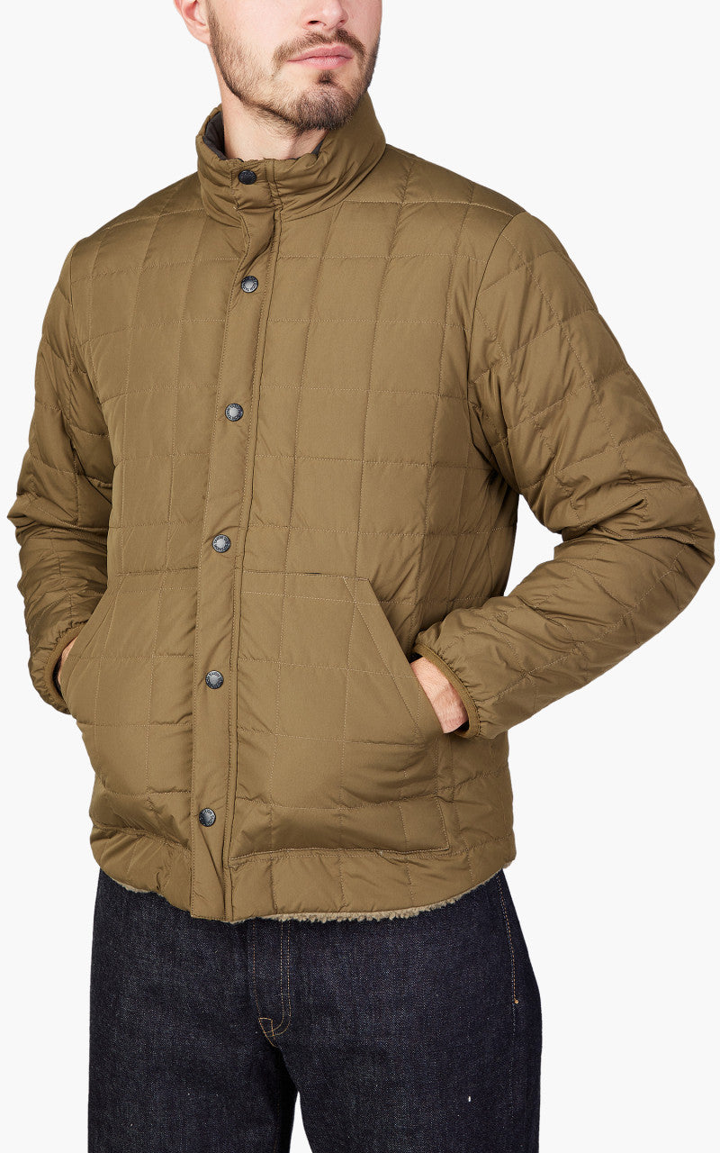 Taion Reversible Mountain Down Jacket Olive/Black Beige