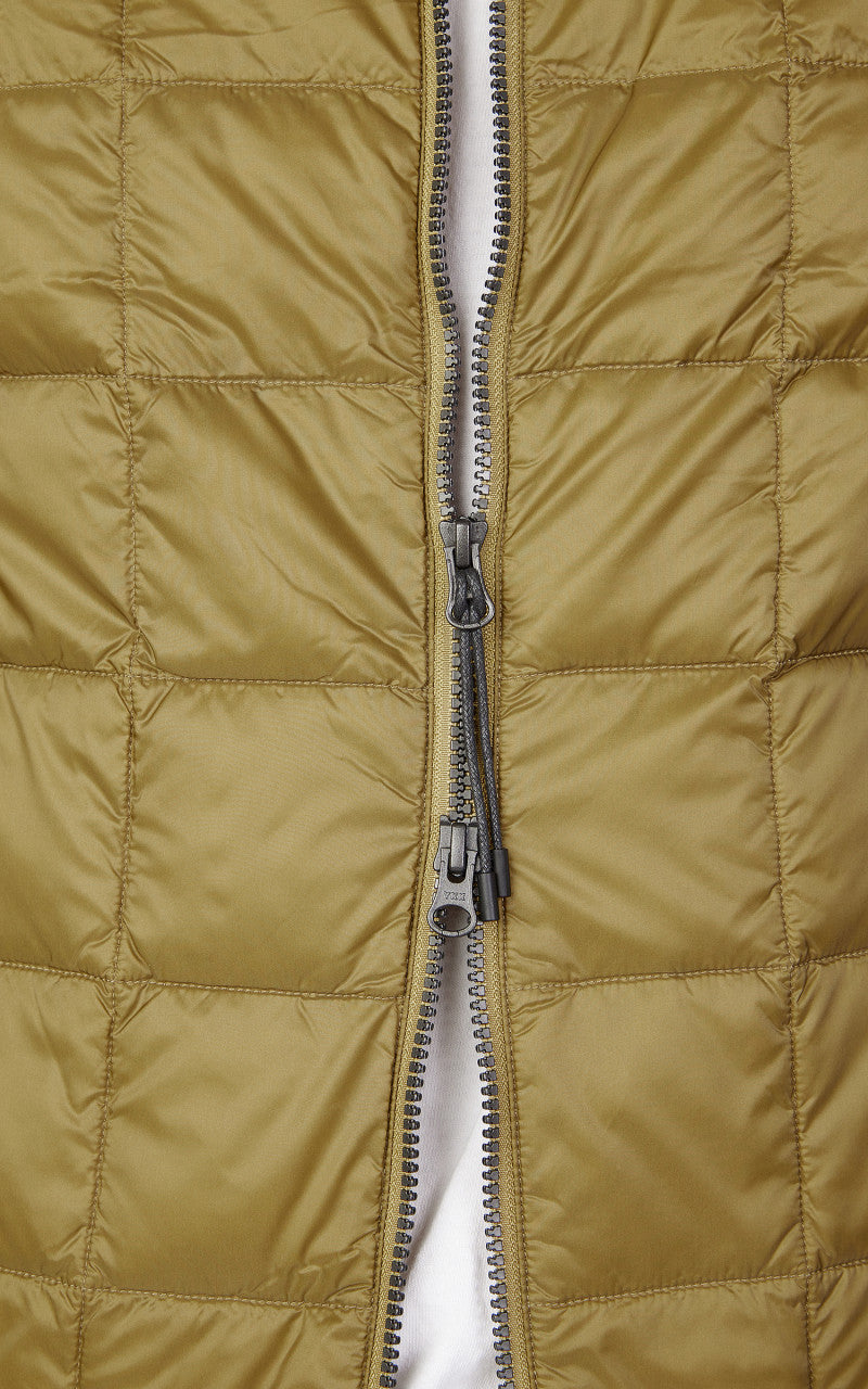 Taion HI-Neck Zip Down Vest Beige