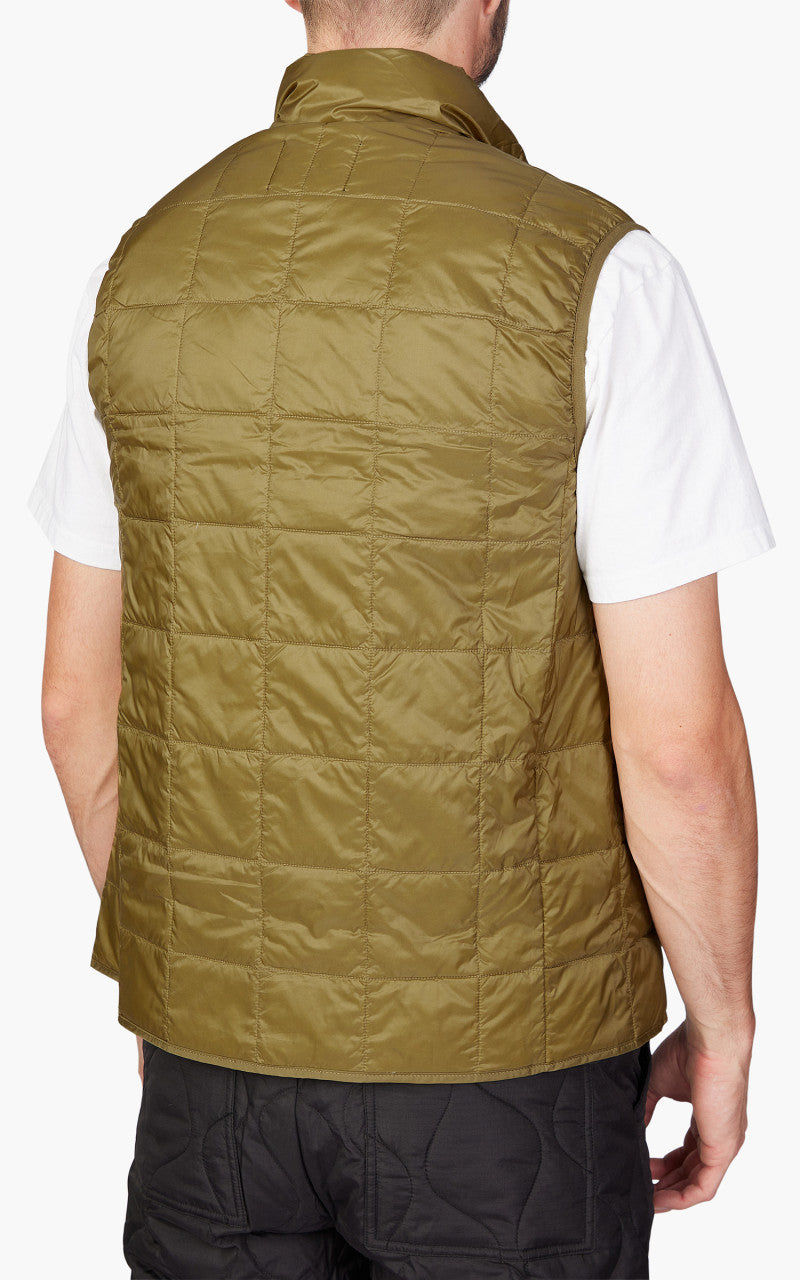 Taion HI-Neck Zip Down Vest Beige
