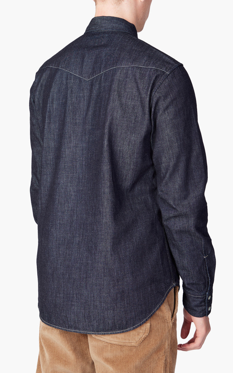 Tellason Cowboy Shirt Dry Indigo