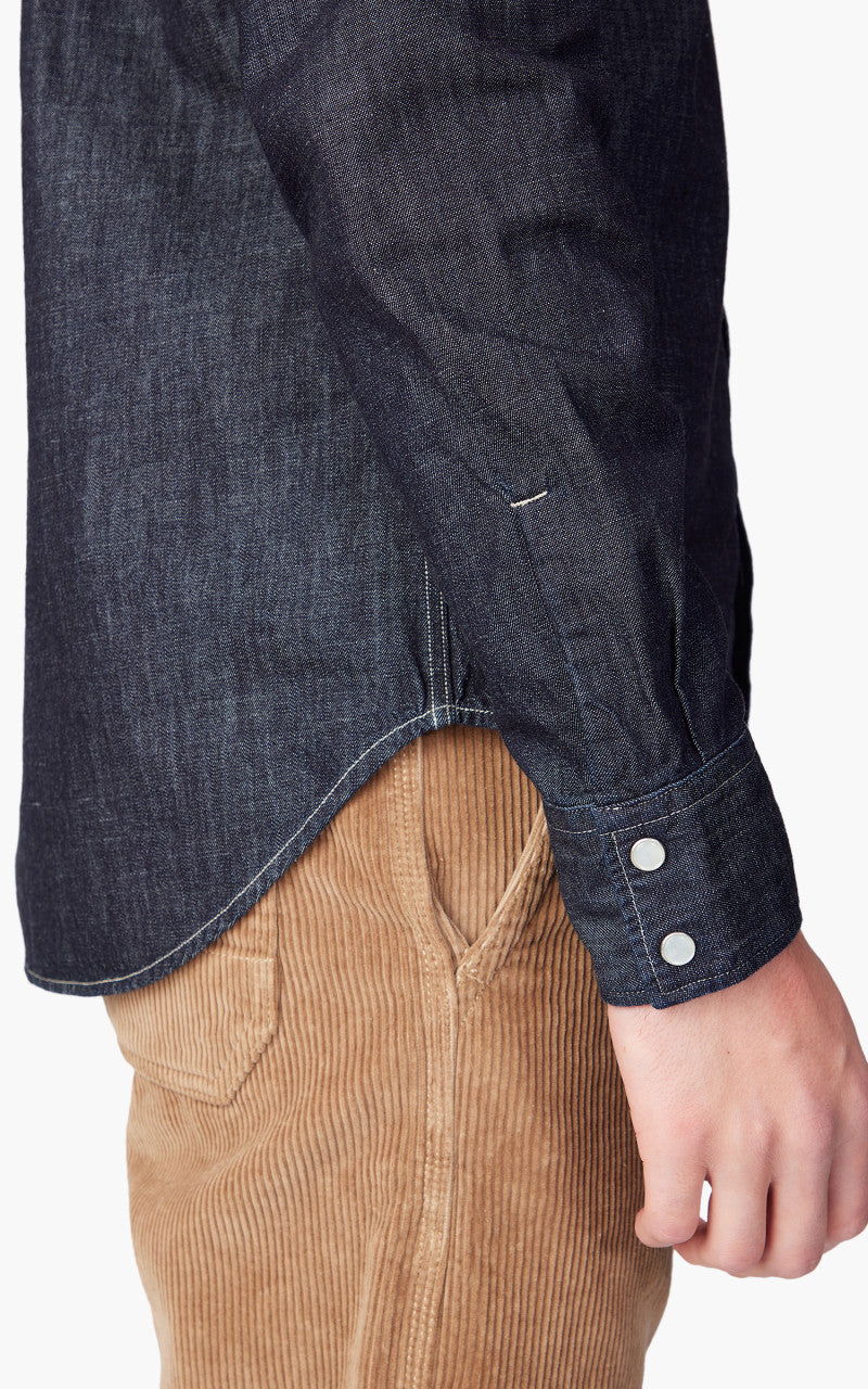 Tellason Cowboy Shirt Dry Indigo