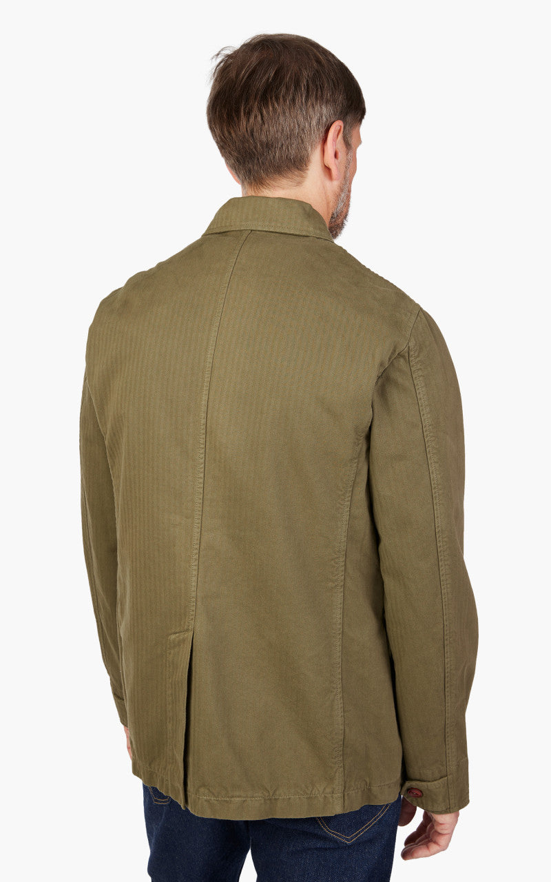 Tellason Explorer Jacket Herringbone Twill Olive