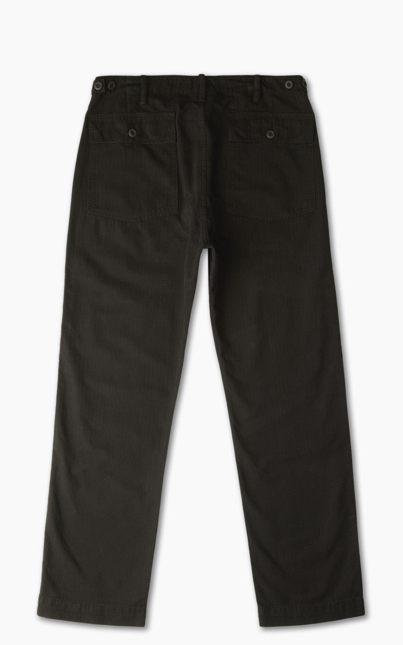Tellason Fatigue Pant Straight Herringbone Twill Black