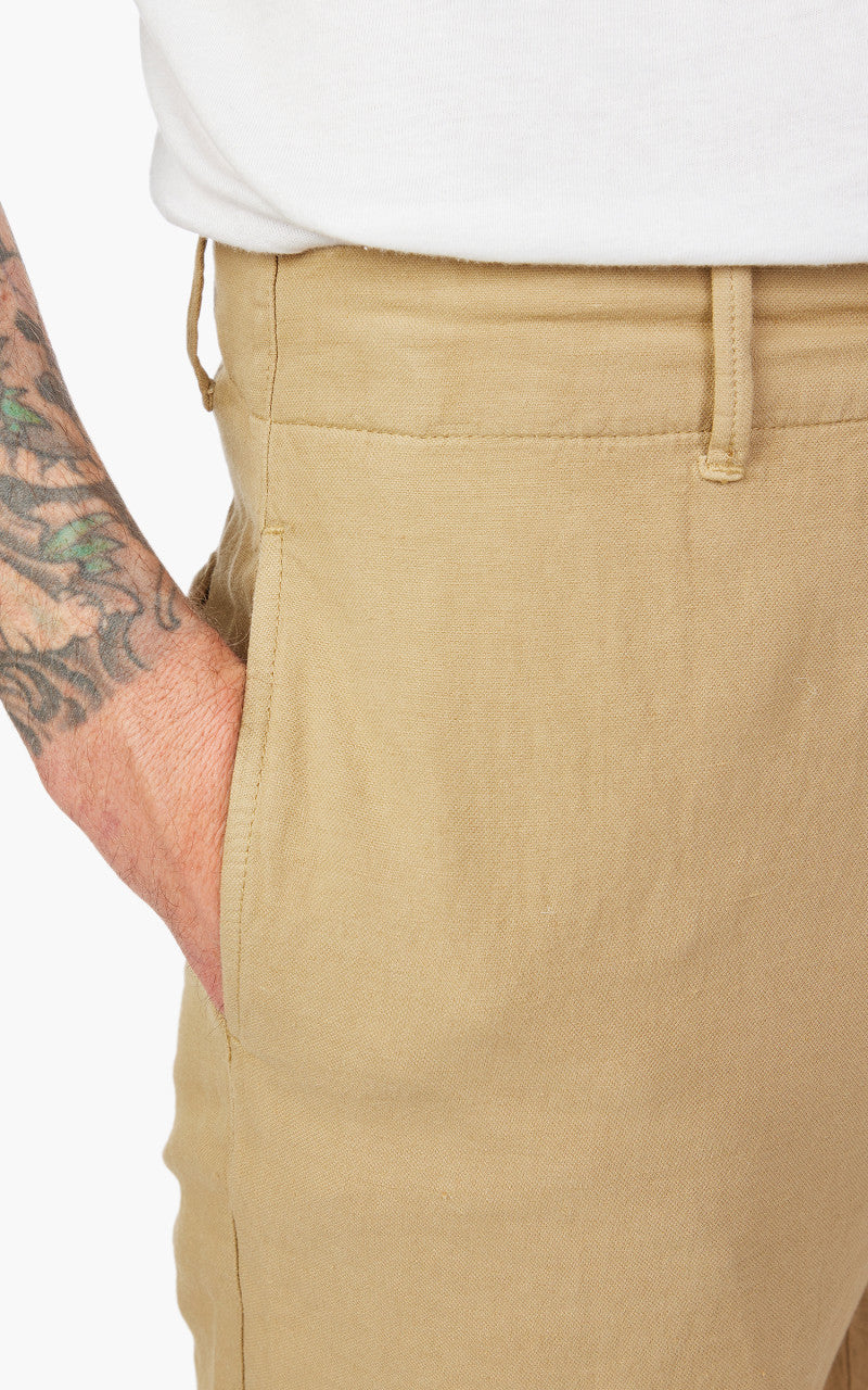 Tellason Army Chino Cotton Linen Slub Desert Sand