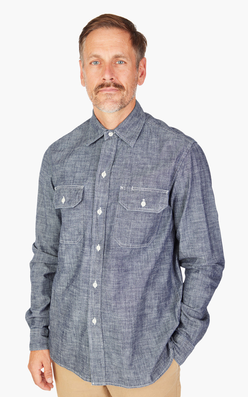 Tellason Clampdown Shirt Chambray Blue
