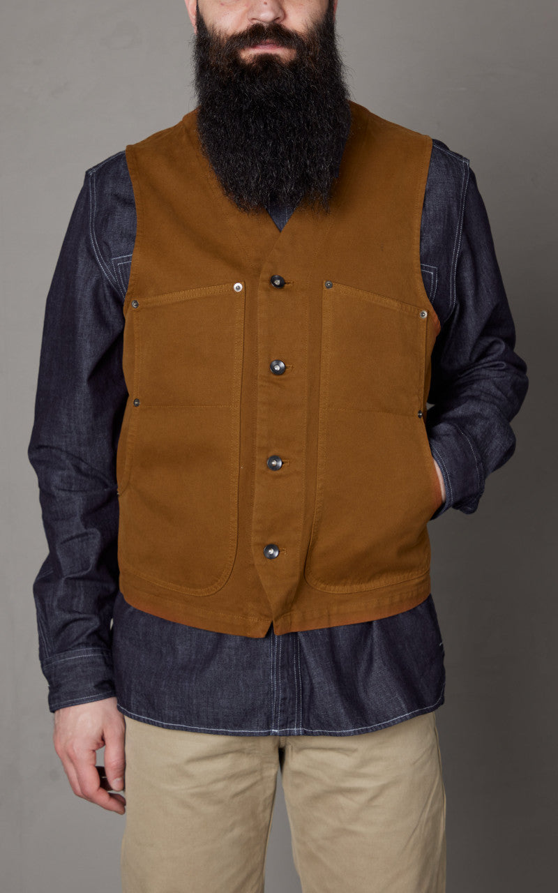 Tellason Ranchhand Vest Canvas Tobac