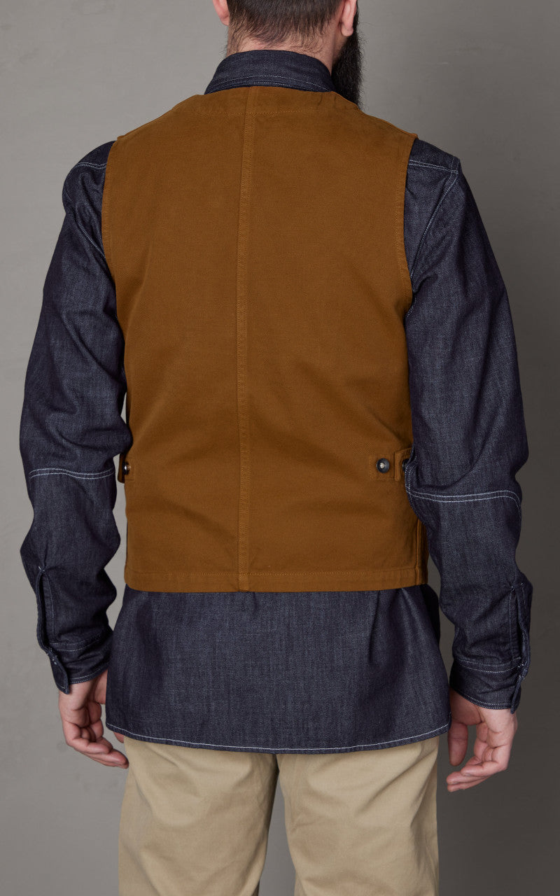 Tellason Ranchhand Vest Canvas Tobac