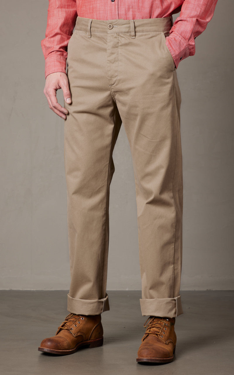 Tellason Chino Pant Triple Twisted Beige