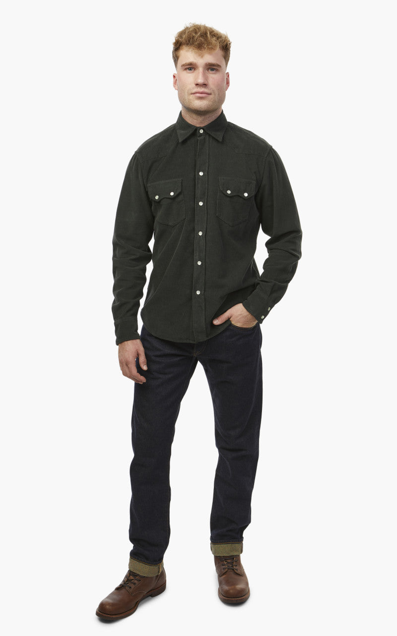 Tellason Cowboy Shirt Vell 16 Cisco Corduroy Espresso