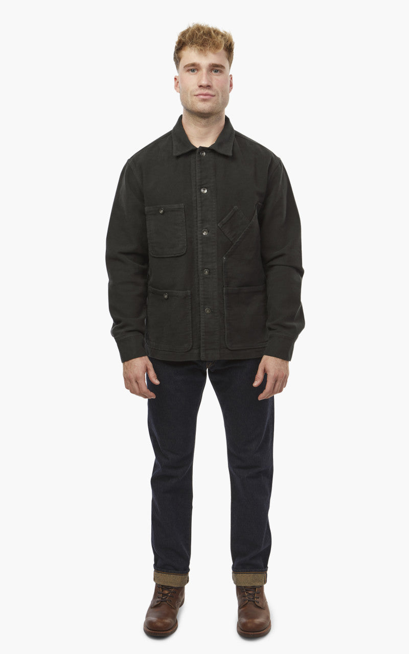 Tellason Coverall Jacket Heavy Moleskin Espresso