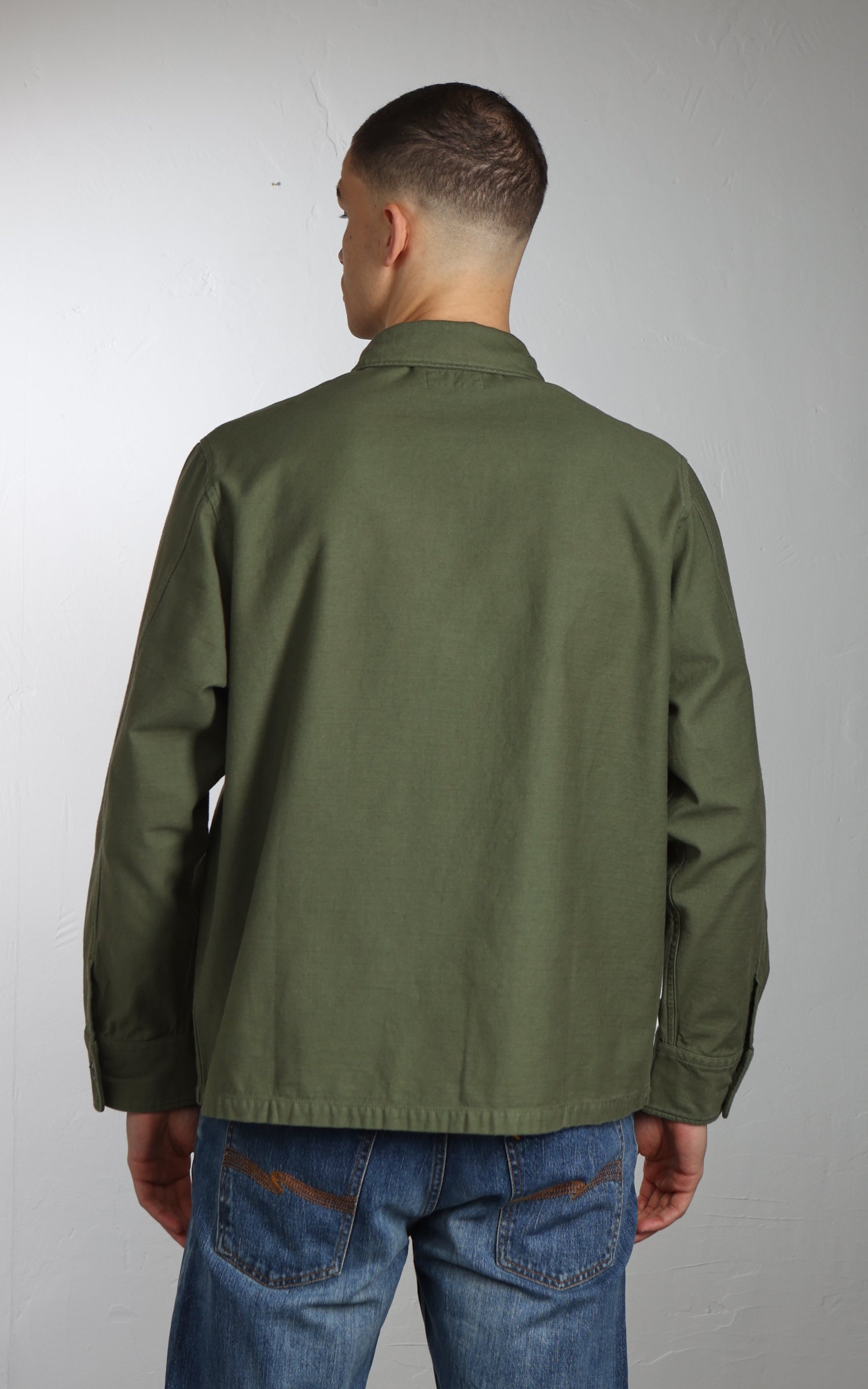 Tellason New Field Shirt Cotton Sateen Olive
