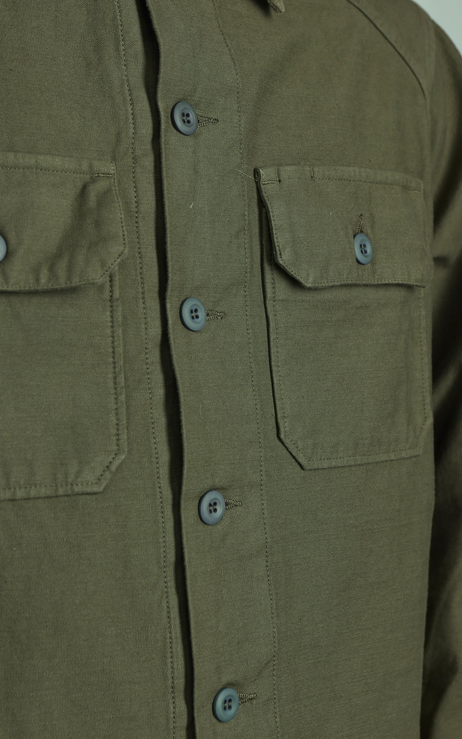 Tellason New Field Shirt Cotton Sateen Olive