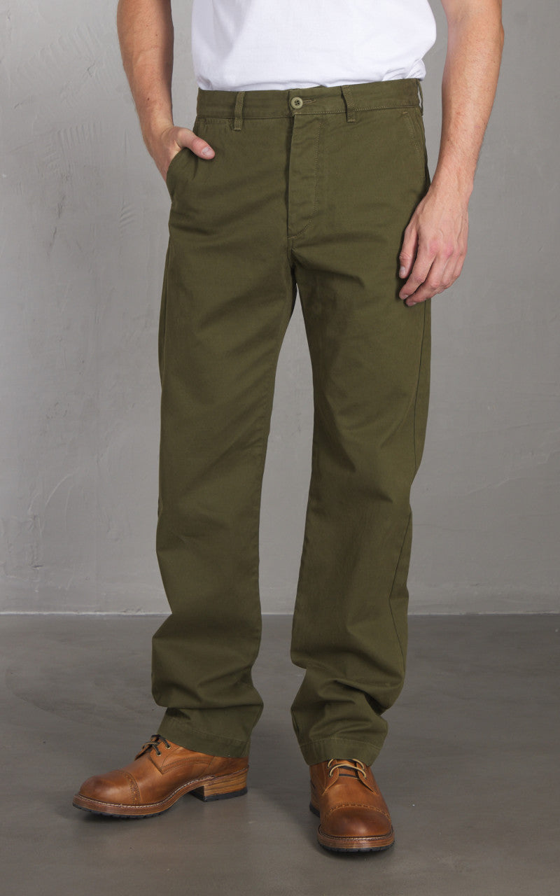 Tellason Chino Pant Triple Twisted Olive