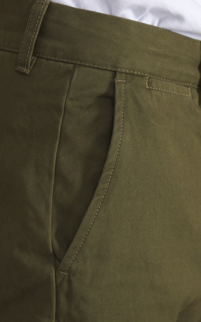 Tellason Chino Pant Triple Twisted Olive