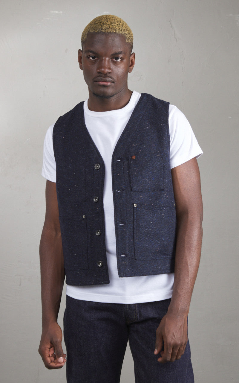 Tellason JK Vest Tommy Wool Navy