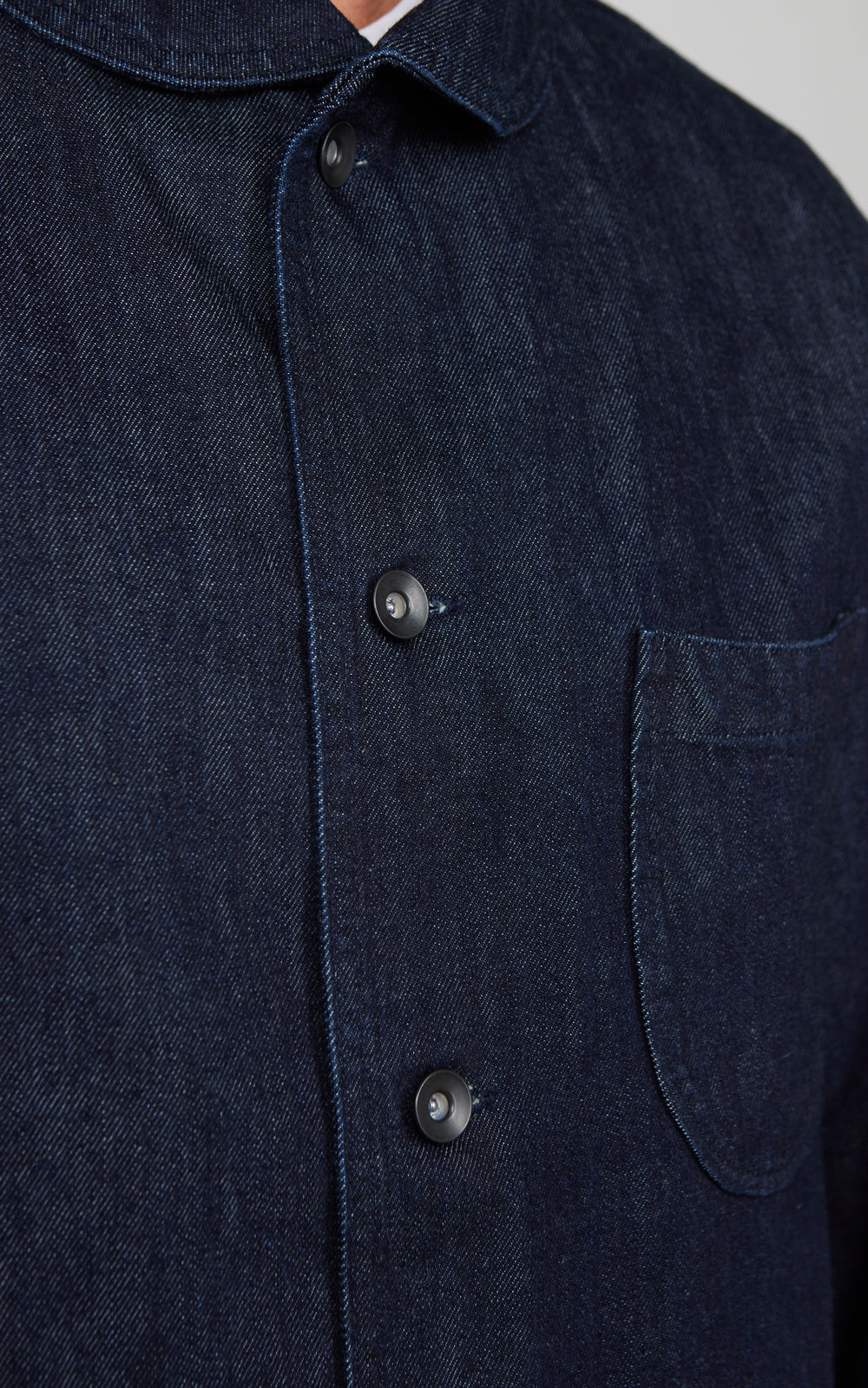 Tellason Shawl Collar Jacket New Chai Selvedge Denim