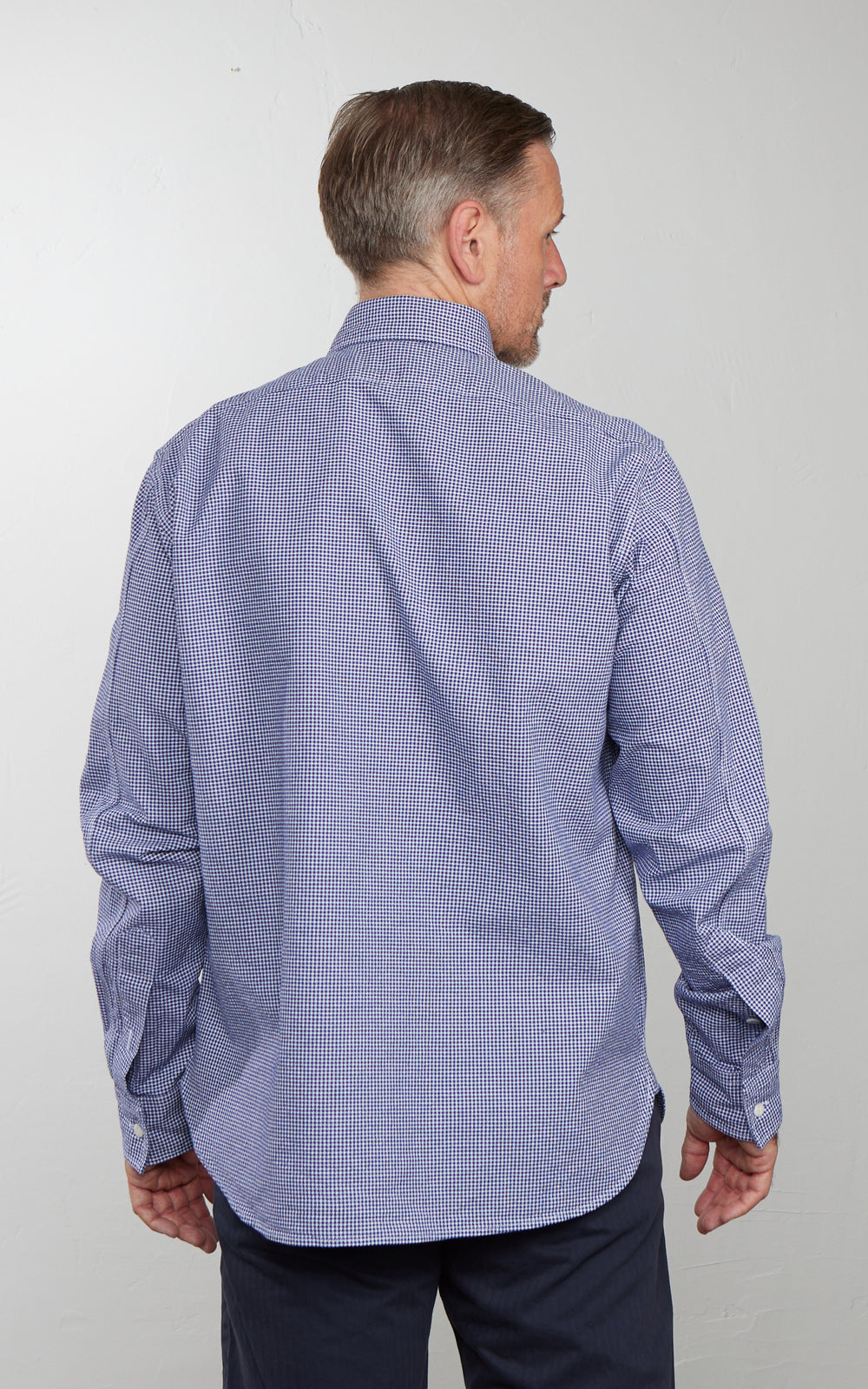 Tellason Clampdown Shirt Pepita Blue White Checked