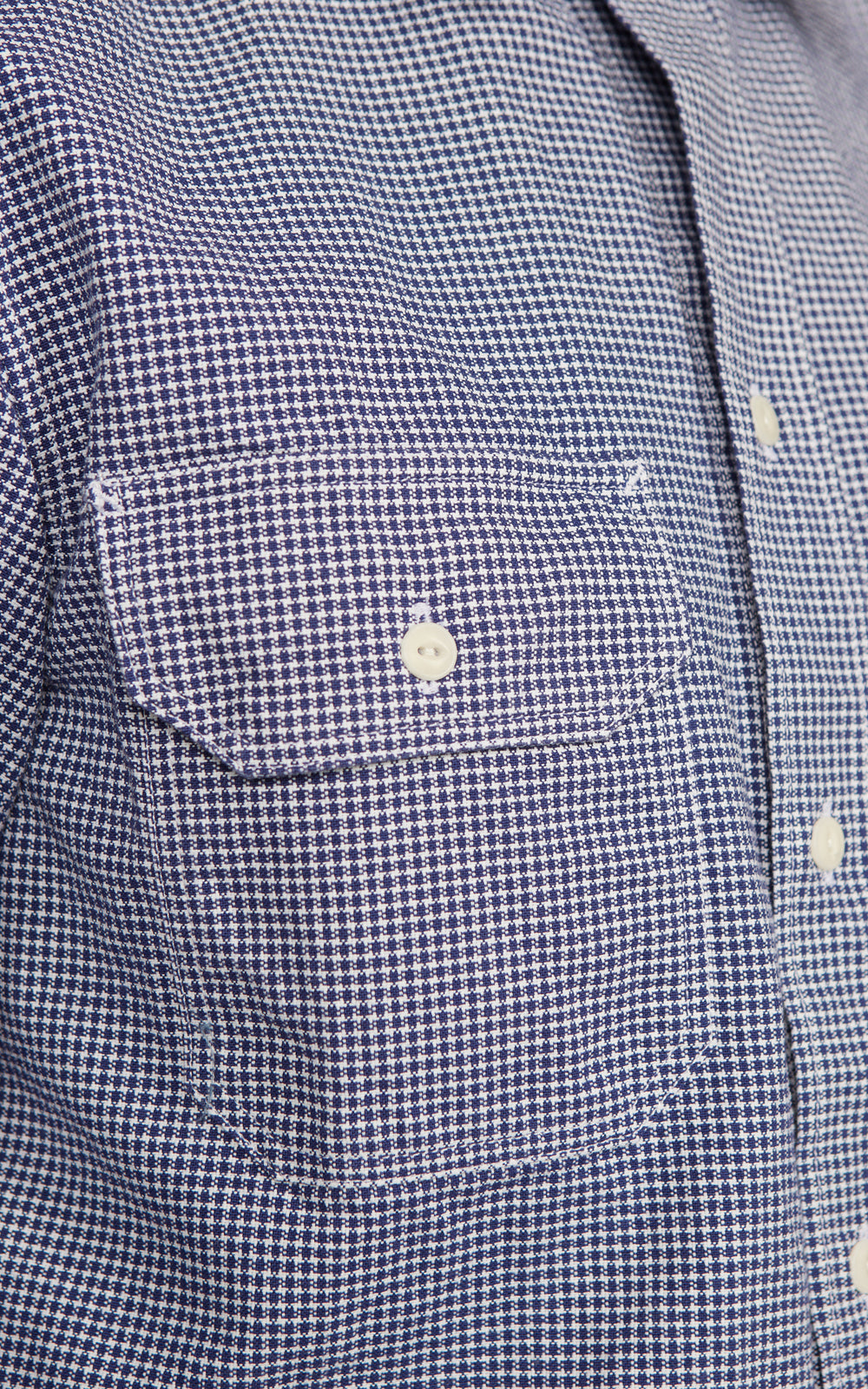 Tellason Clampdown Shirt Pepita Blue White Checked
