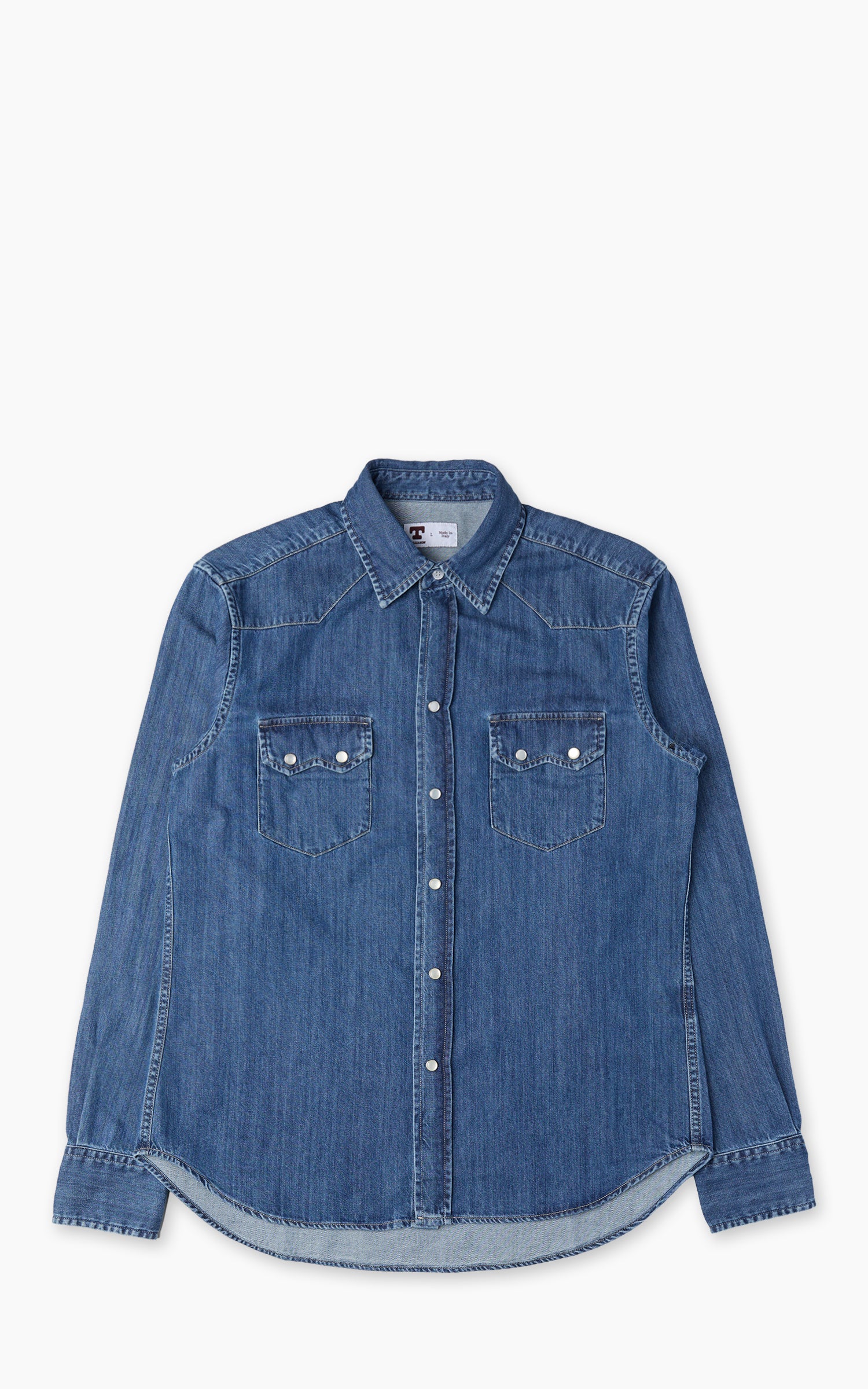 Tellason Cowboy Shirt Ranger Special Wash Denim Blue
