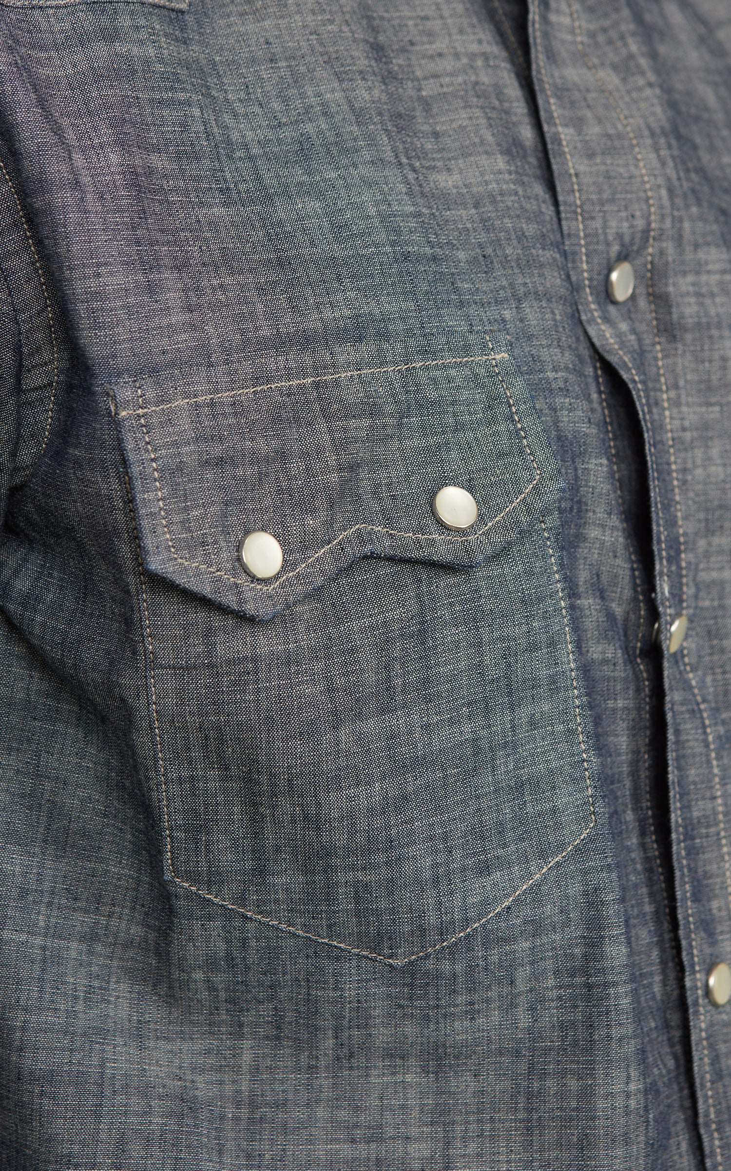 Tellason Cowboy Shirt New Chambray Blue